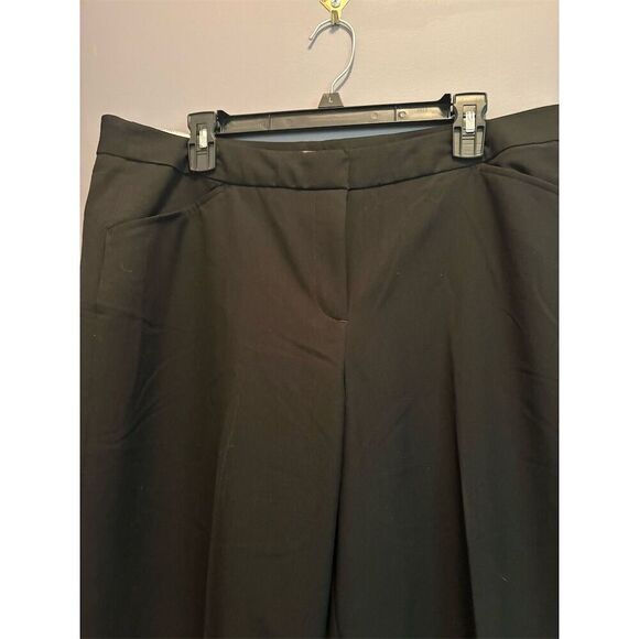 Nicole Miller Women's Black Dress Pants Plus Size 16 Workwear High Rise - Picture 2 of 11